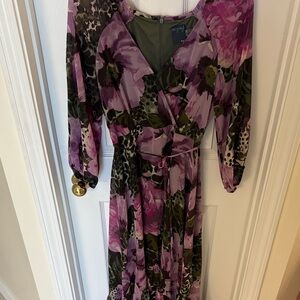 Floral Wrap Wedding Guest Dress